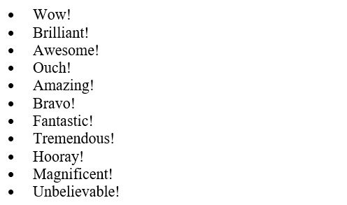 Exclamatory Words in exclamatory sentences to learn in Urdu