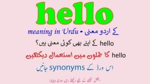 hello meaning in Urdu