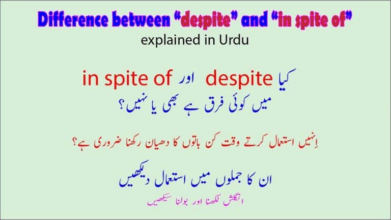 Difference between despite and in spite of